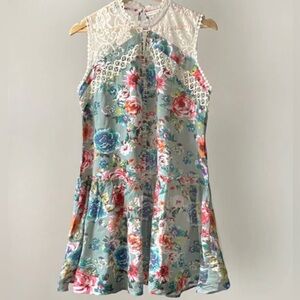 UMGEE Boho Western Floral Lace Crochet Women’s Dress‎ Vintage Coastal Cowgirl